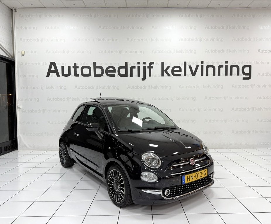 Fiat 500 0.9 TwinAir T Lounge Bovag Garantie Automaat, Auto's, Automaat, Dealer onderhouden, Gebruikt, Zwart
