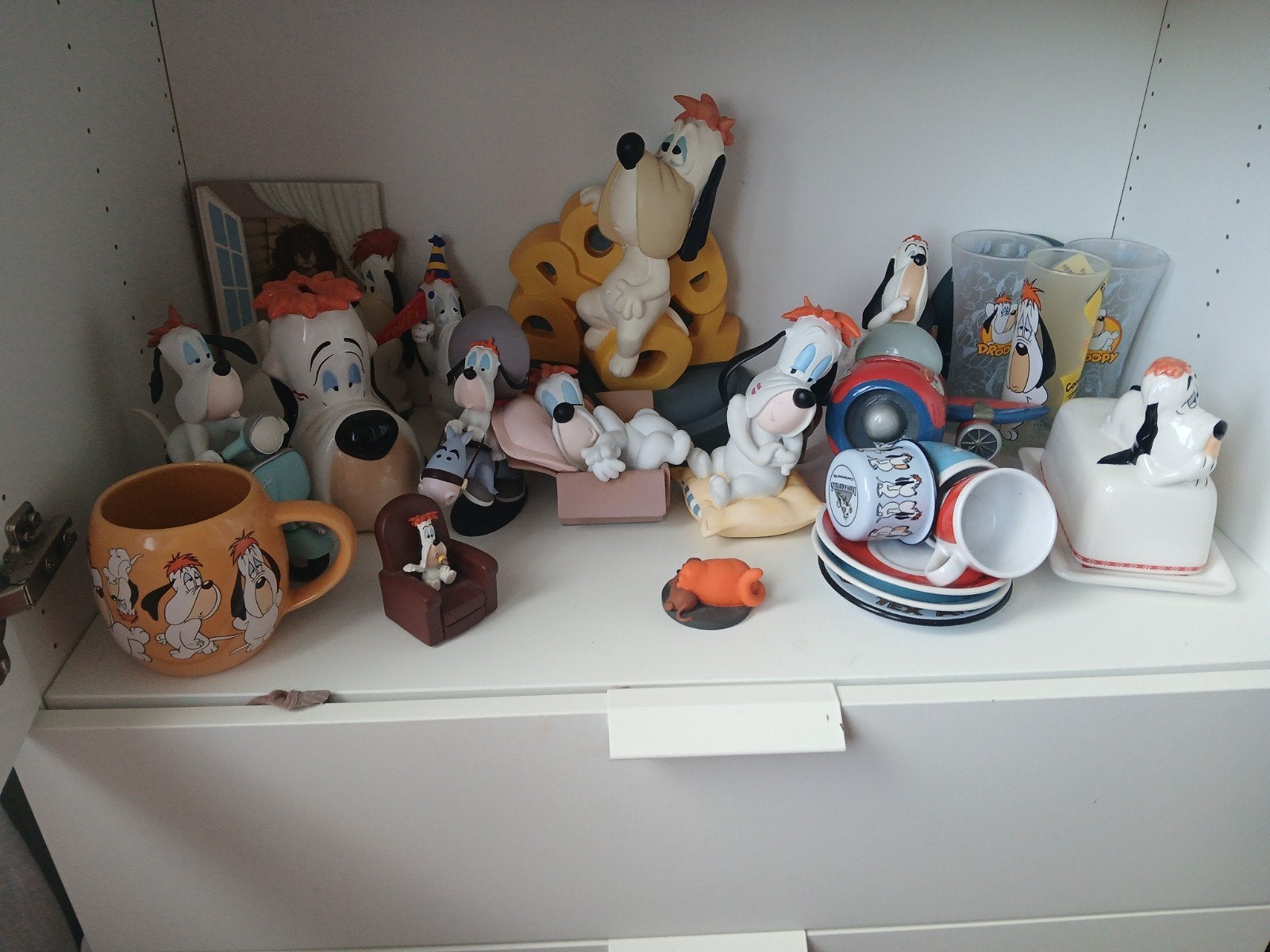 droopy beeldjes, Verzamelen, Ophalen, Gebruikt, Beeldje of Figuurtje