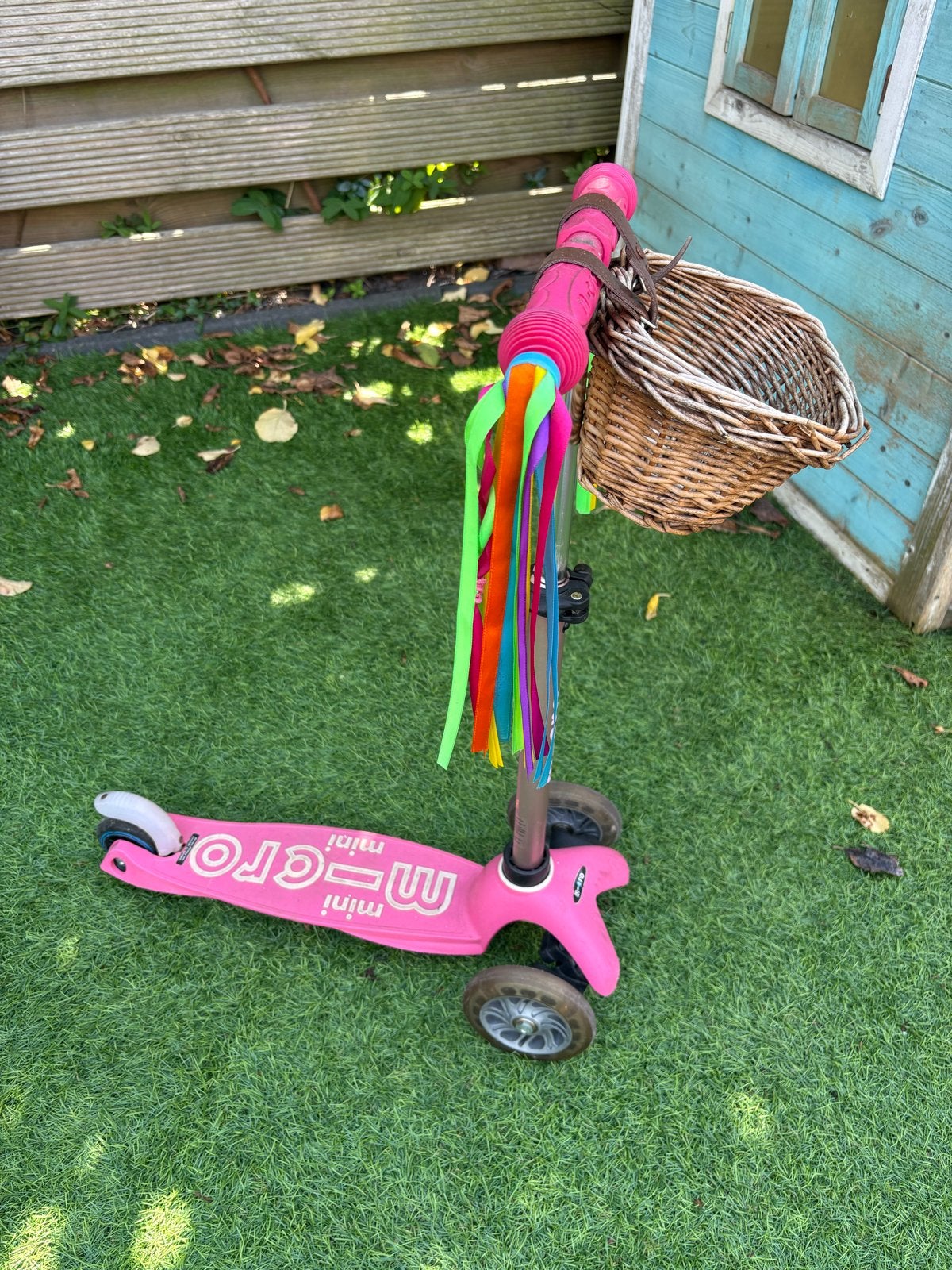 Roze Micro Mini Step met Mandje, Ophalen, Zo goed als nieuw, Gewone step