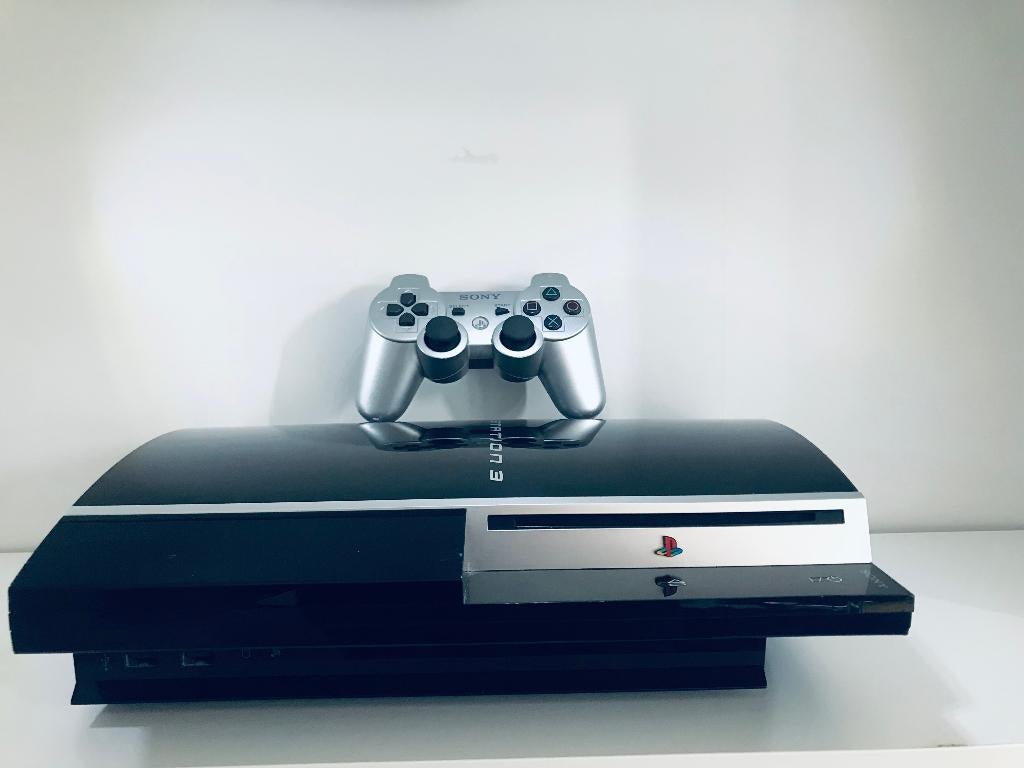 PS3 - Playstation 3 Zwart 40gb + Controller (Cech-J04), Overige genres, 1 speler, Ophalen of Verzenden, Zo goed als nieuw