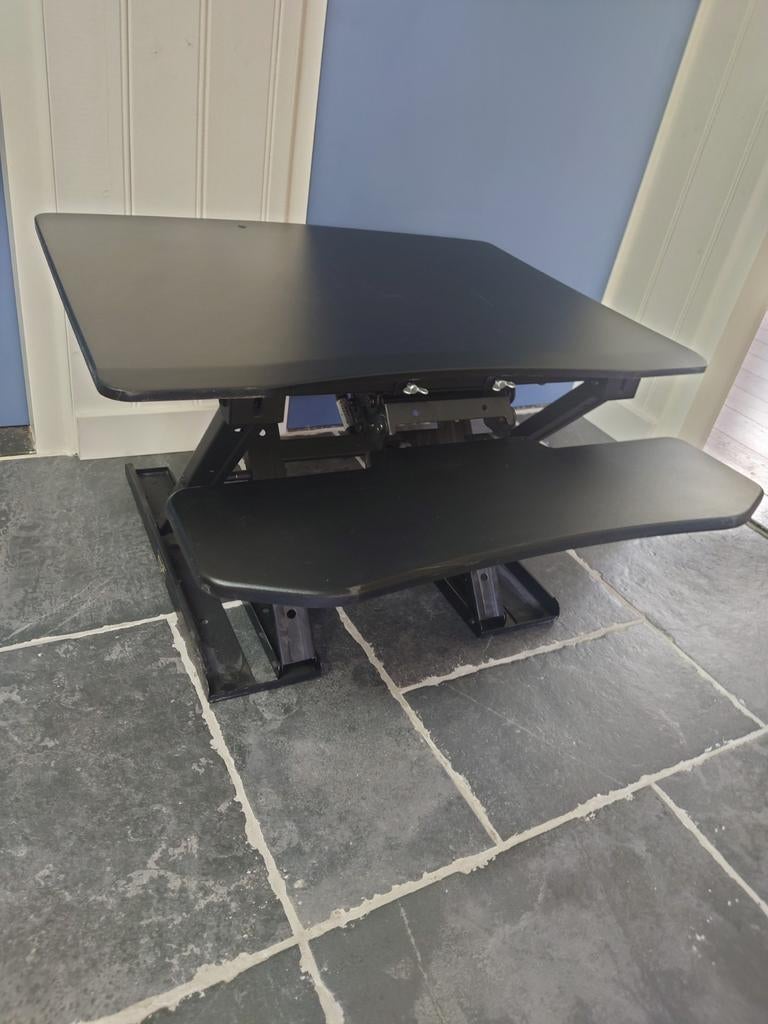 Zeer solide Zit-Sta Bureau module(staat op standaard bureau), Ophalen, Metaal, Zo goed als nieuw, 60 cm