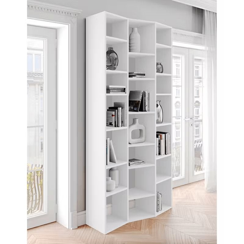 Boekenkast wit, Zweeds design, Ophalen, Met plank(en), 100 tot 150 cm, 200 cm of meer