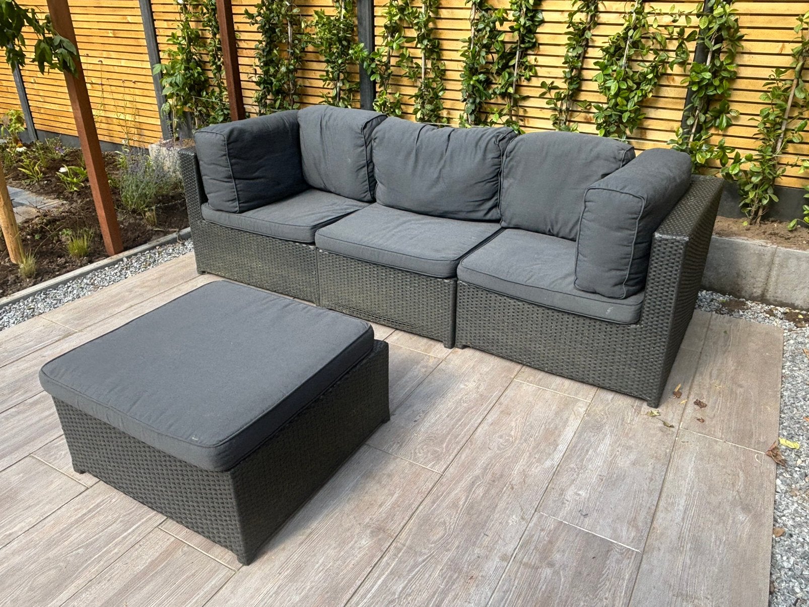 3 persoons loungebank, Ophalen, Gebruikt, 3 zitplaatsen, Bank