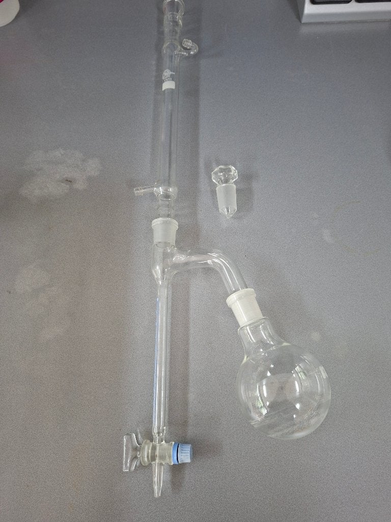 laboratorium glaswerk Dean-Stark set (waterbepaling), Ophalen, Gebruikt
