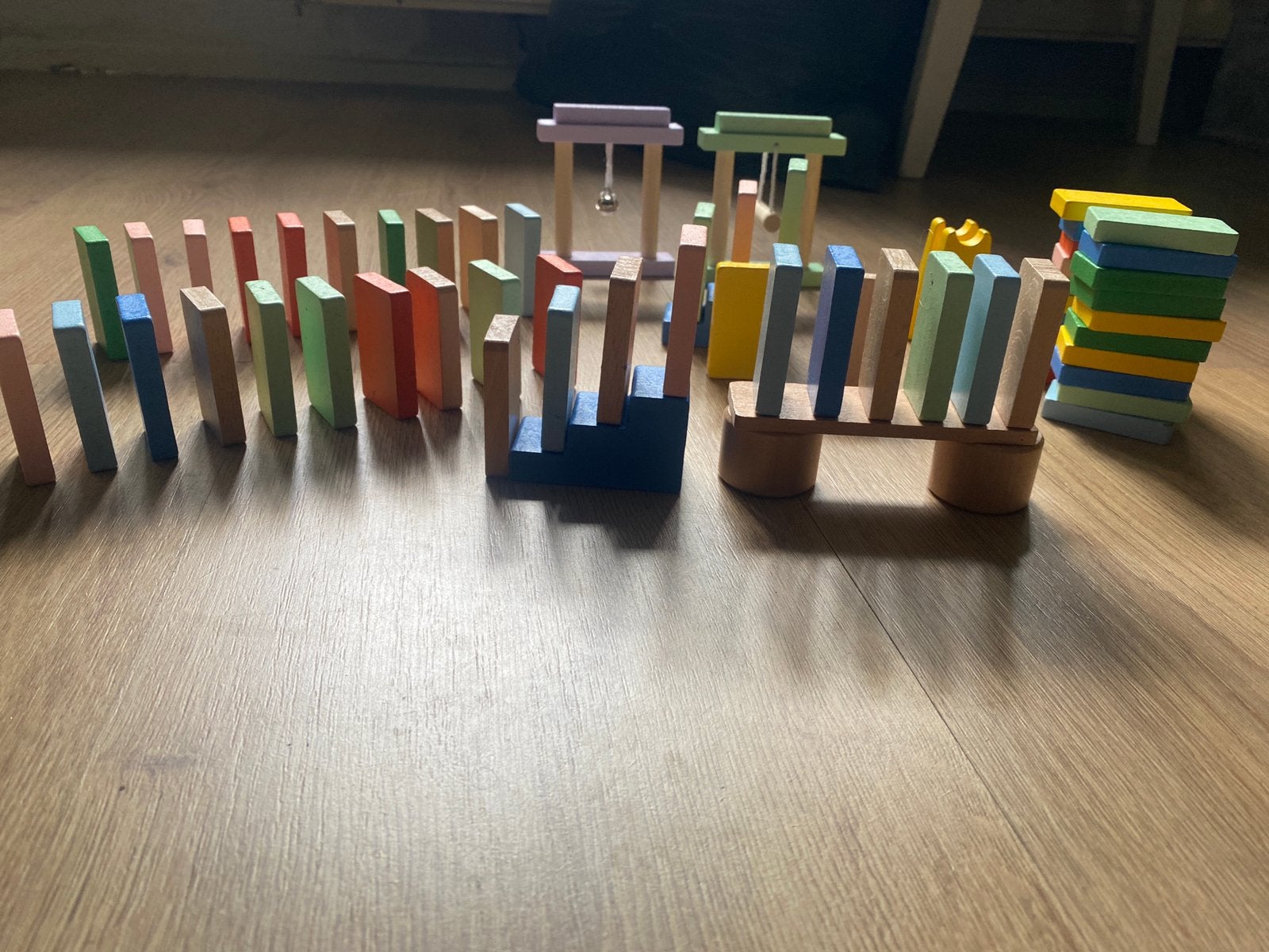 Houten domino kettingreactie speelset, Ophalen of Verzenden, Jongen of Meisje