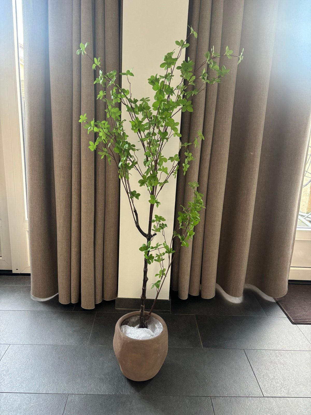 Kunstplant in pot - Groene bladeren, Ophalen, Binnen, Groen, Kunstplant