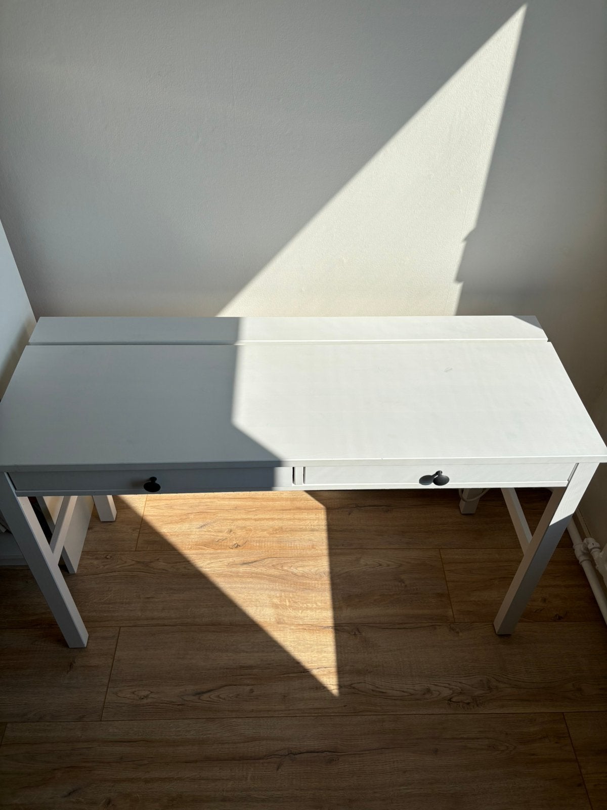 IKEA bureau Hemnes | 2 lades | wit | 120x47 cm, Huis en Inrichting, Bureaus, Ophalen, Zo goed als nieuw, IKEA, Computerbureau