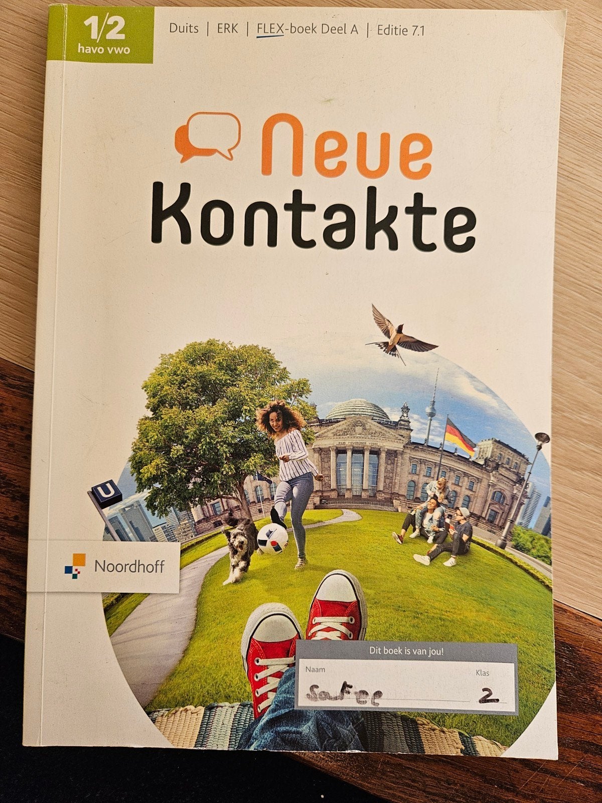 Nieuwe Kontakte 1/2 havo vwo Duits FLEX-boek Deel A, Onbekend, Duits, HAVO, Ophalen of Verzenden