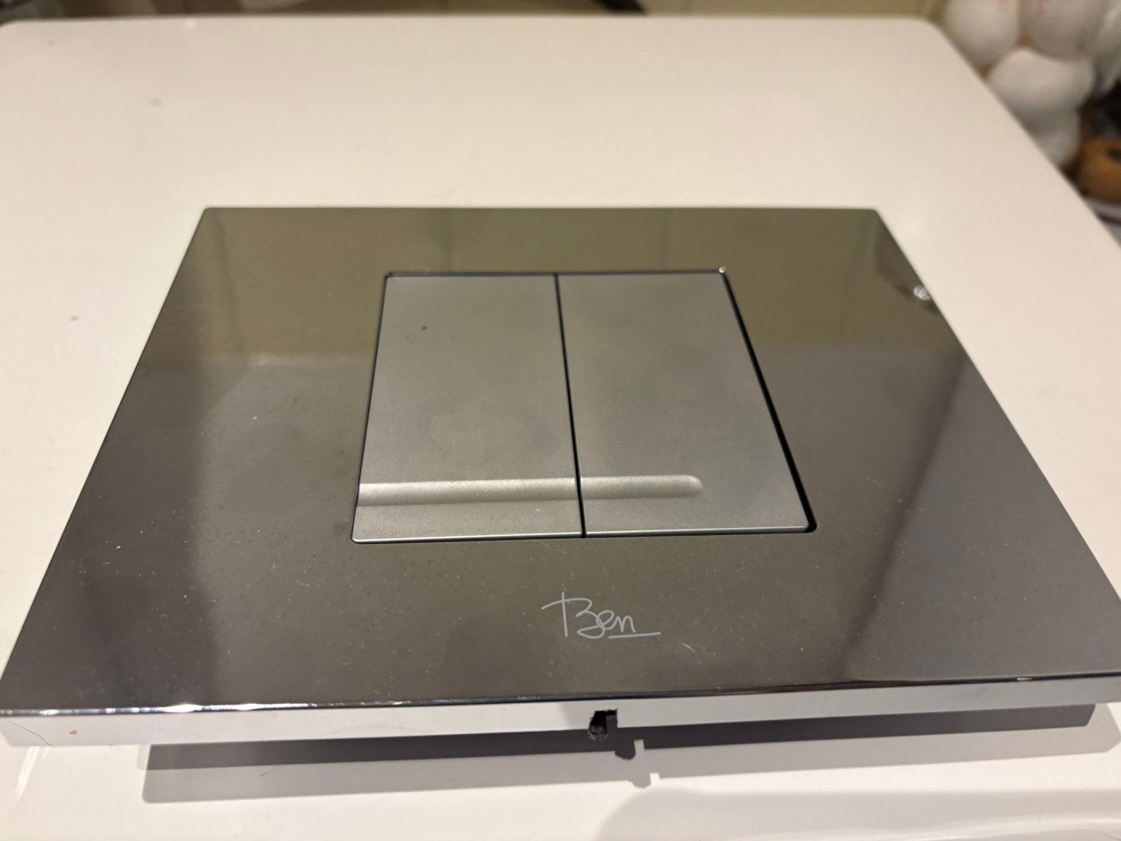 Ben Wc drukplaat voor inbouwreservoir toilet, Toilet-accessoire, Overige kleuren, Overige merken, Nieuw