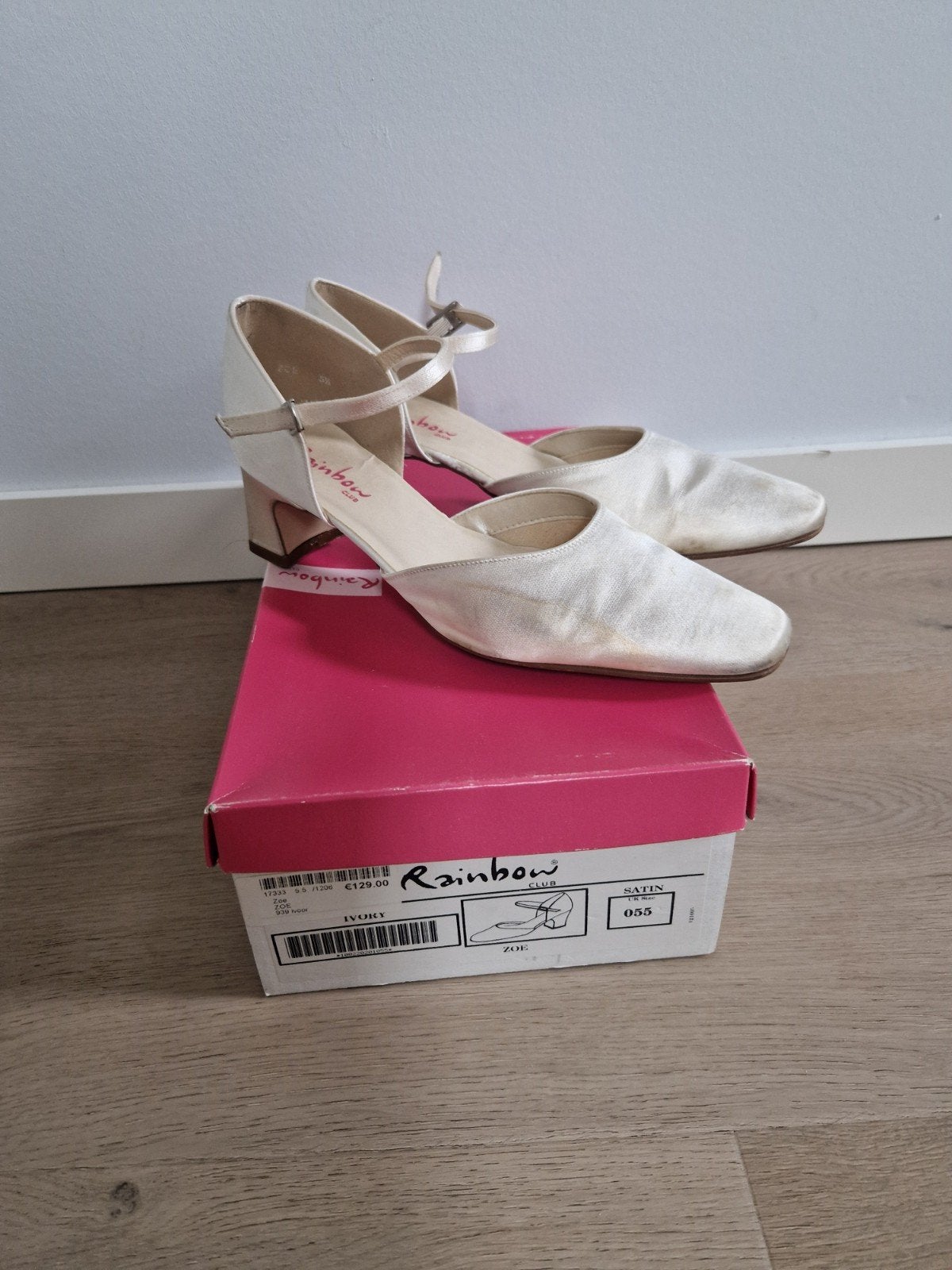 Bruidsschoenen- Rainbow Zoe mt 38,5 ivoor, Wit, Schoenen, Ophalen of Verzenden, Rainbow Club