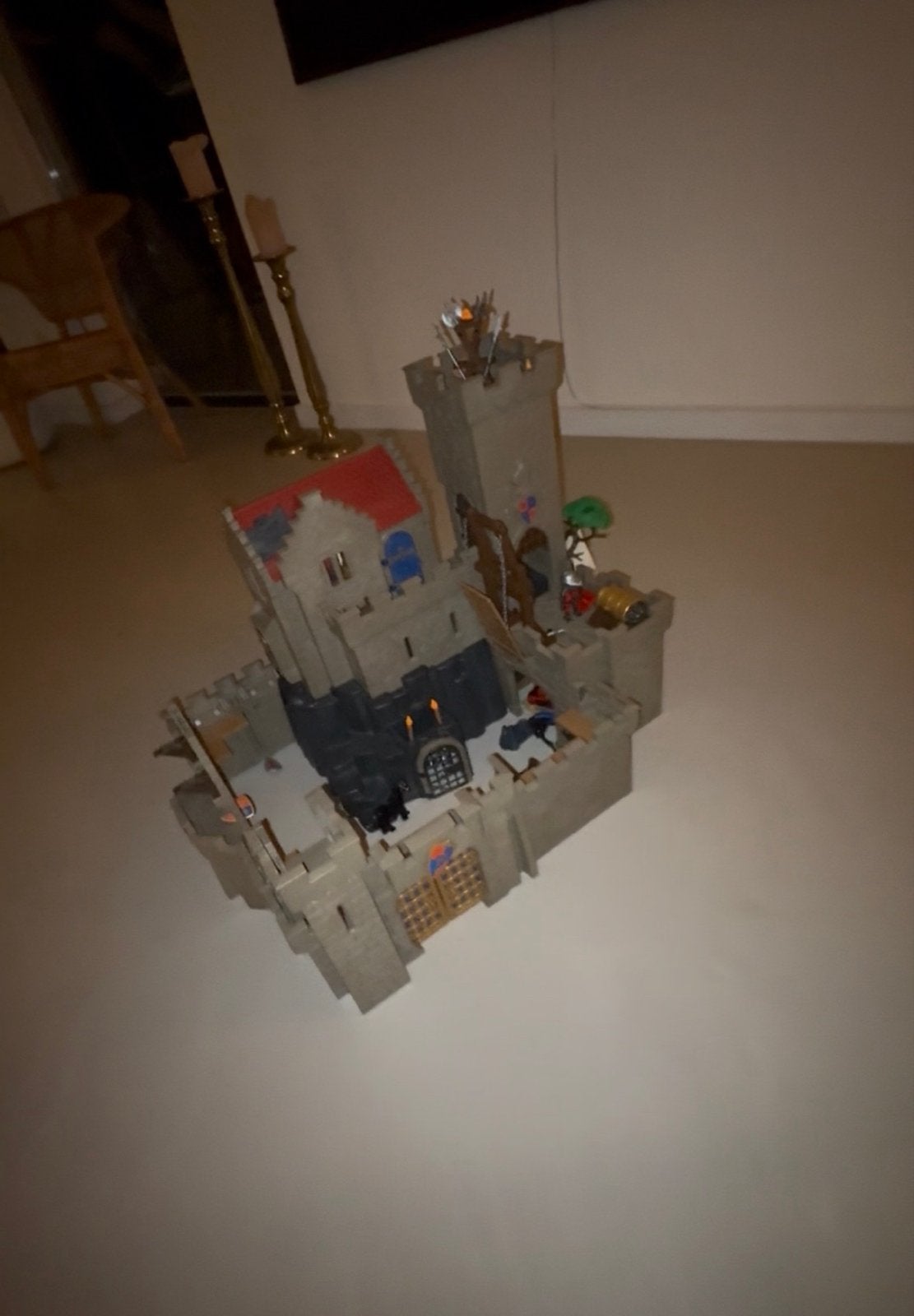 Playmobil Kasteel met diverse poppetjes en accessoires, Gebruikt, Complete set, Kasteel/Fort, Historisch