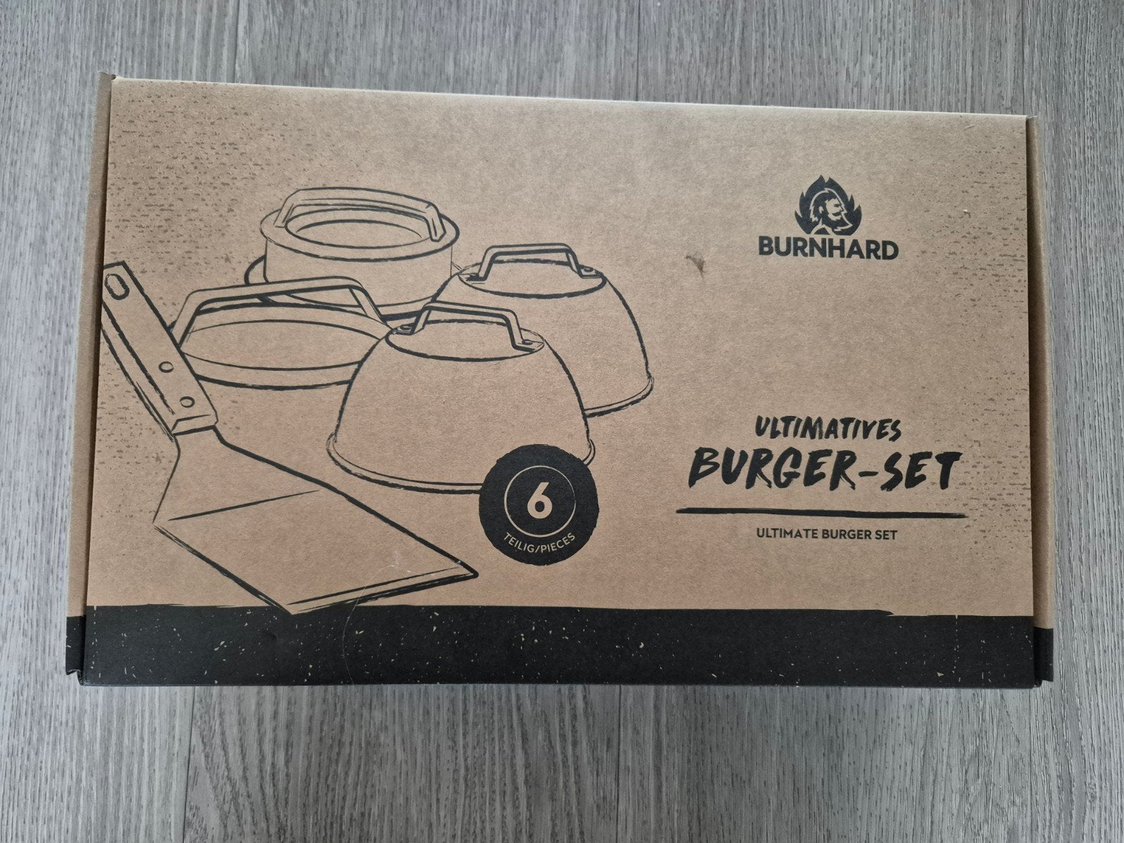 Burnhard ultimatives burger set hamburger maken 6 delig, Ophalen of Verzenden, Nieuw