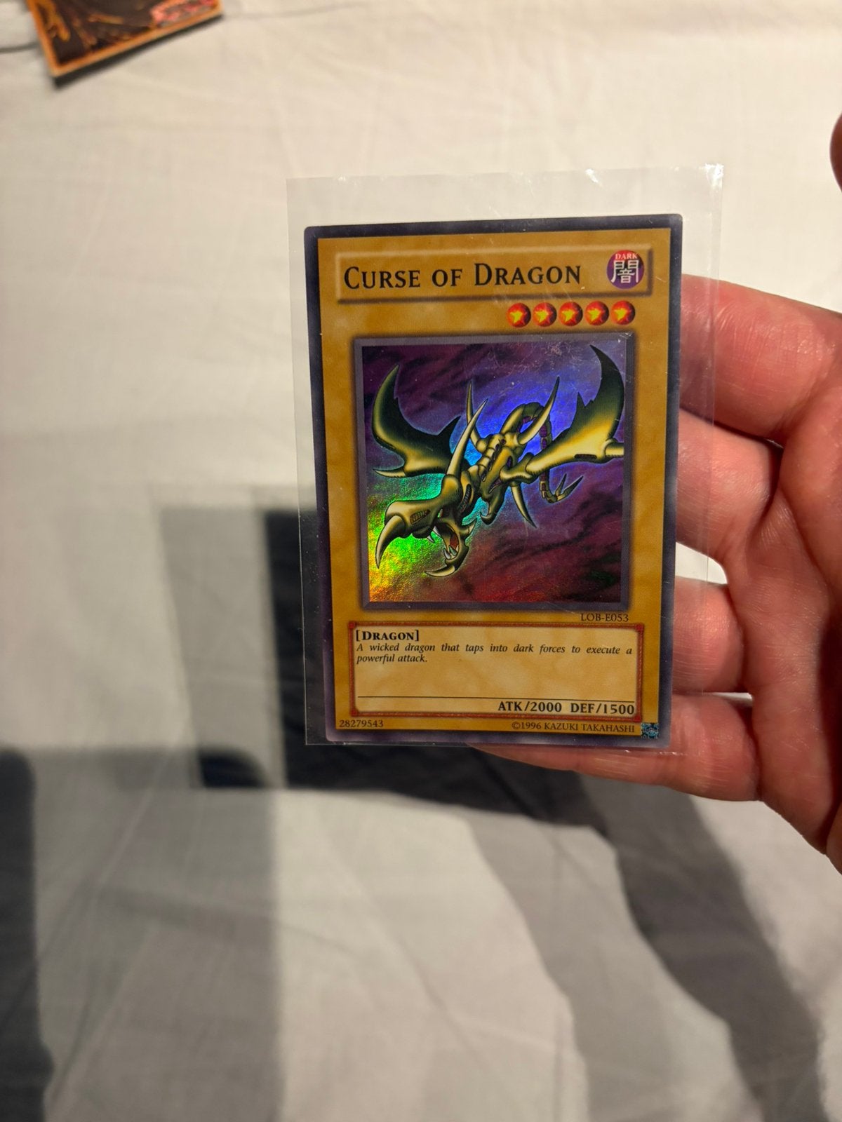 Yugioh 2002 lob curse of dragon, Ophalen of Verzenden, Zo goed als nieuw