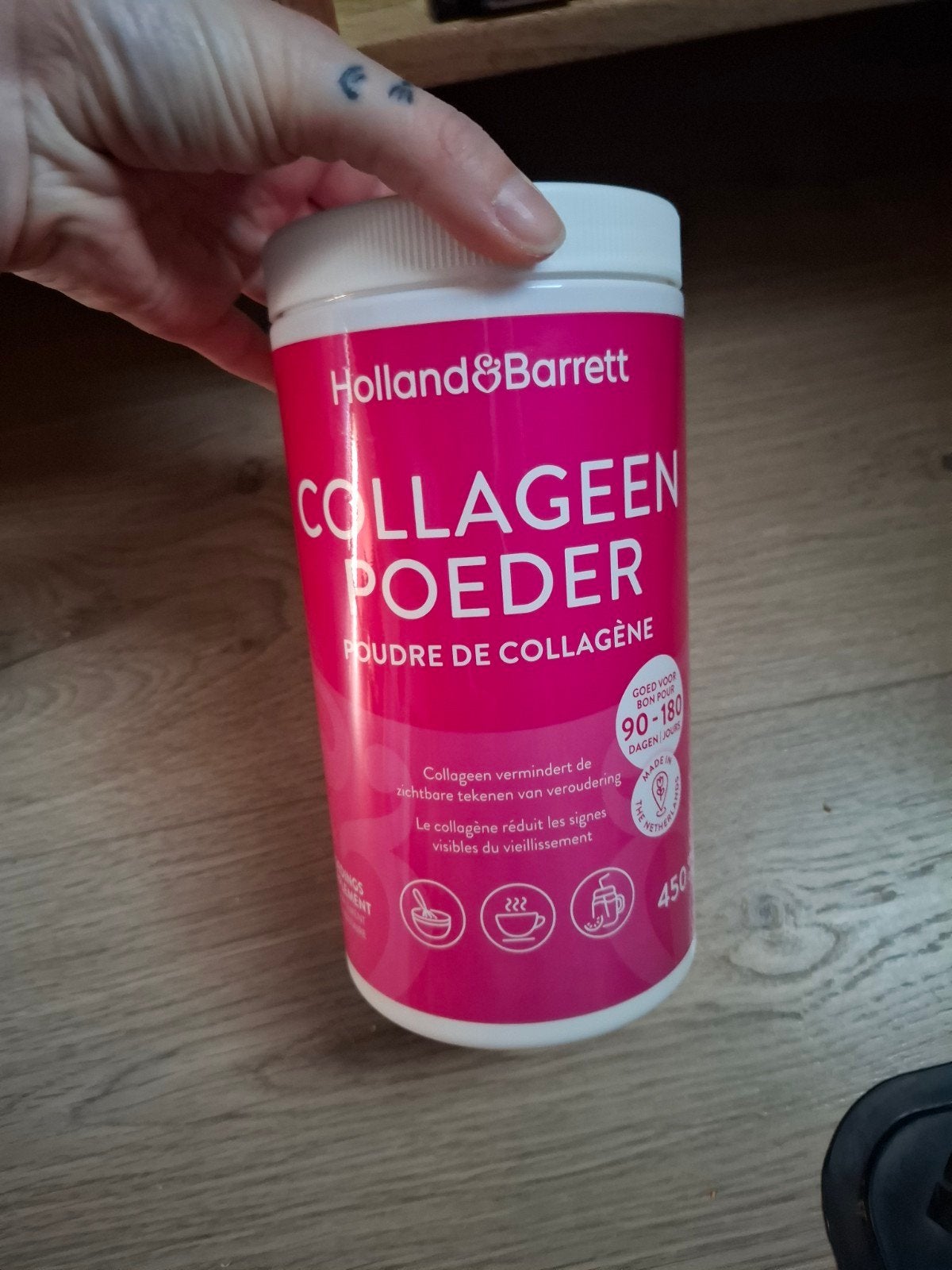 Holland & Barrett Collageen Poeder 450g, Sport en Fitness, Gezondheidsproducten en Wellness, Ophalen, Nieuw, Poeder of Drank