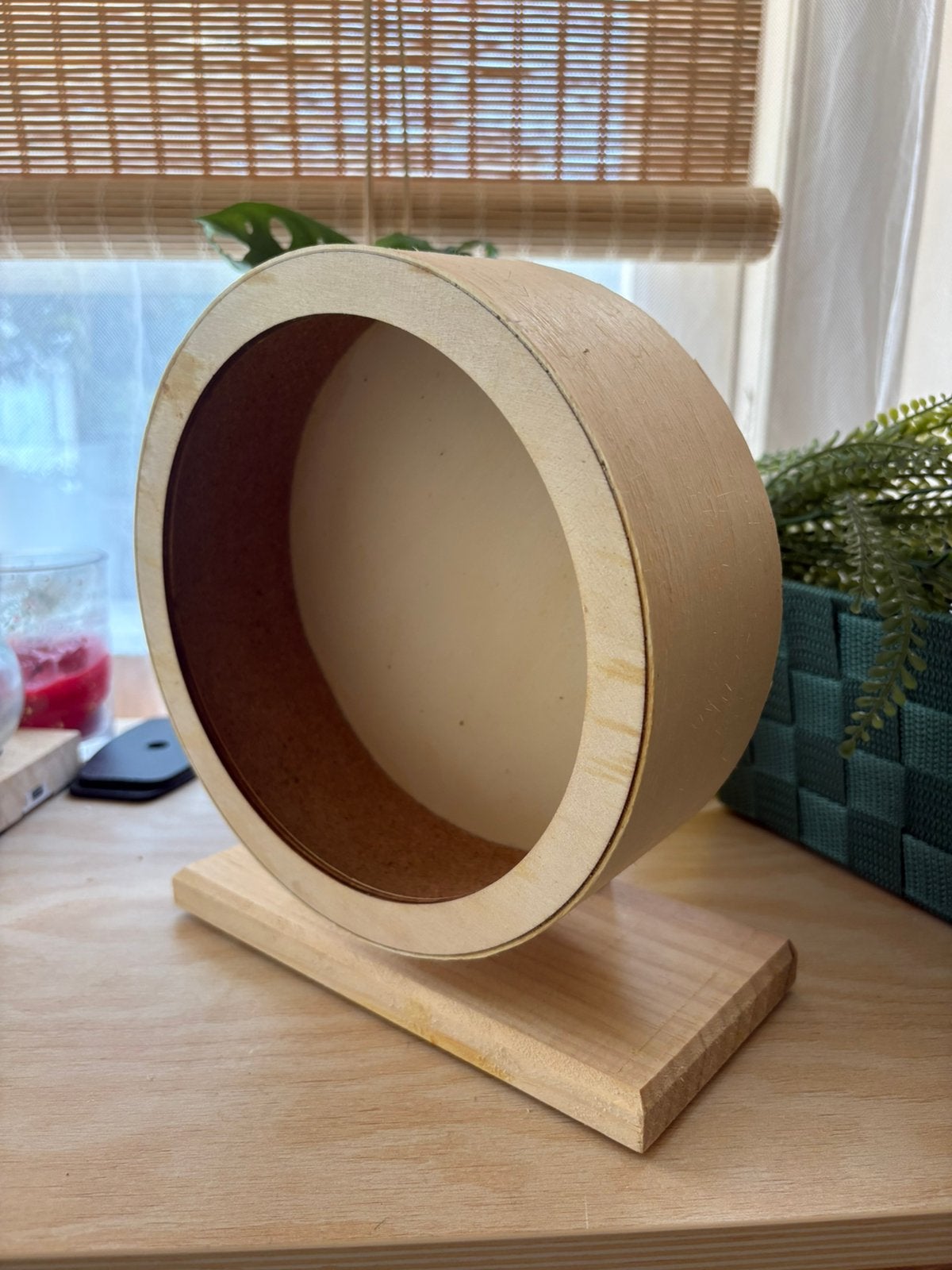 wood hamster wheel hout wiel, Ophalen, Zo goed als nieuw, Loopwiel of Rad