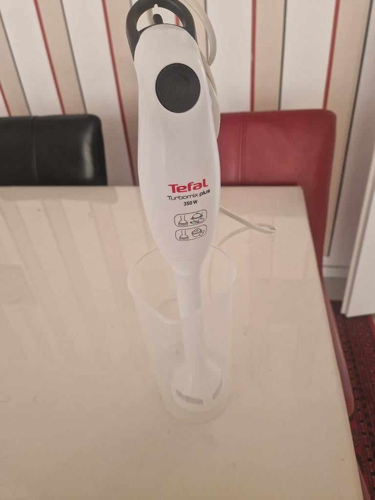 Tefal Turbomix Plus 350W Staafmixer met maatbeker, Ophalen of Verzenden, Zo goed als nieuw, Blender