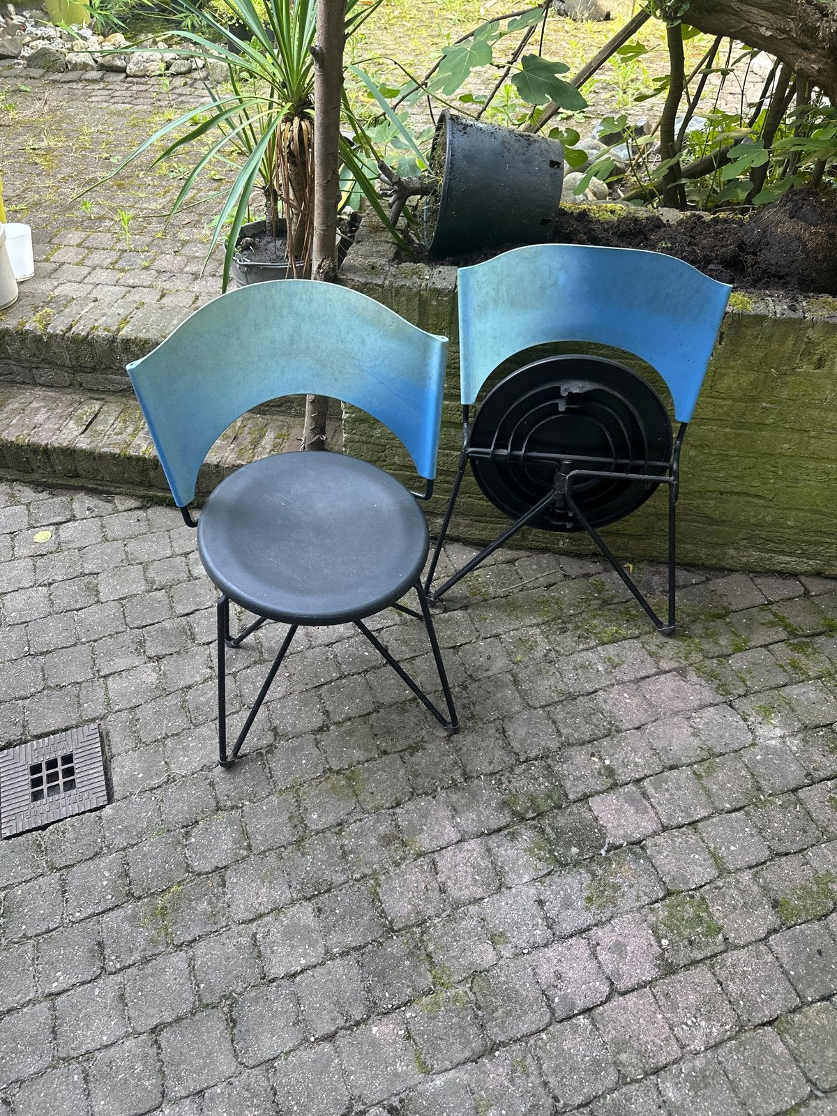 Bonaldo stoelen - set van 2 gebruikt verkleurd maastricht, Ophalen, Kunststof, Gebruikt, Twee