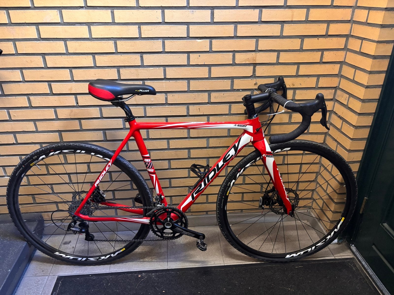 Gravel/Racefiets Ridley X-Night - (50) Rood/Wit - Carbon, 28 inch, Gebruikt, Carbon, Heren
