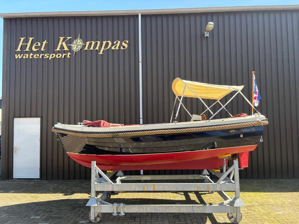 Mooie Interboat 16 sloep, compleet & vaarklaar!, Watersport en Boten, Ophalen, 10 tot 30 pk, Gebruikt, Binnenboordmotor