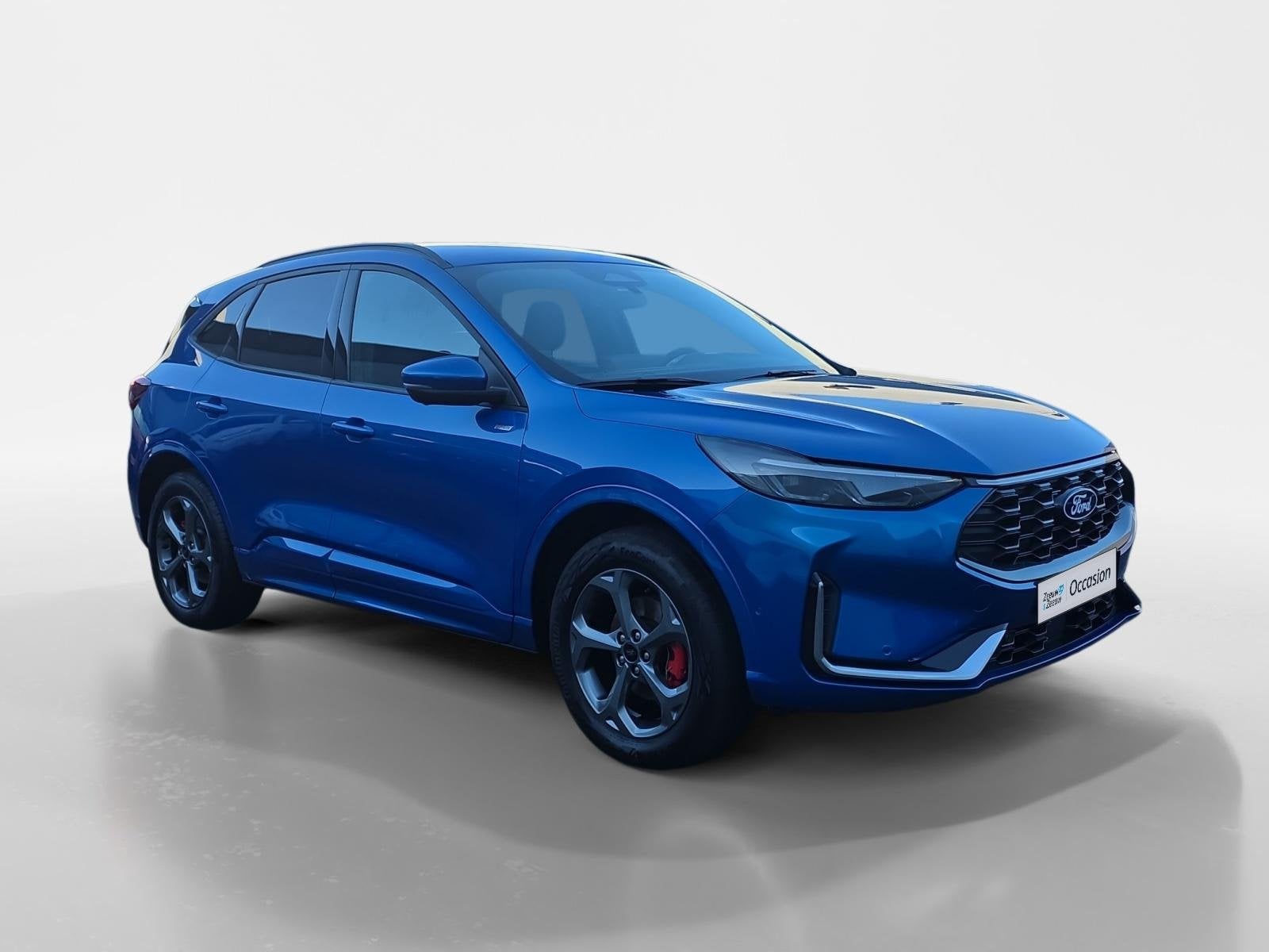 Ford Kuga 2.5 PHEV ST-Line X | Elektr. Trekhaak (2100kg trek, 12 maanden, 14 kWh, Blauw, Leder en Stof