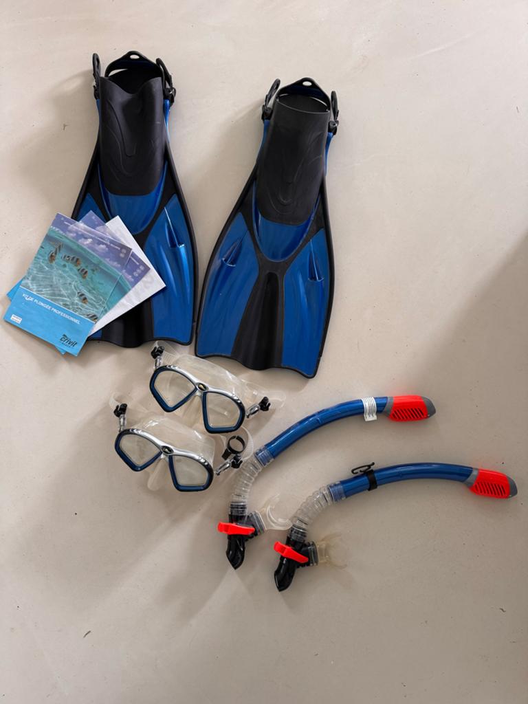 Crivit Professioneel Duik- en Snorkelset L/XL, Ophalen of Verzenden, Zo goed als nieuw, Duikbril of Snorkel