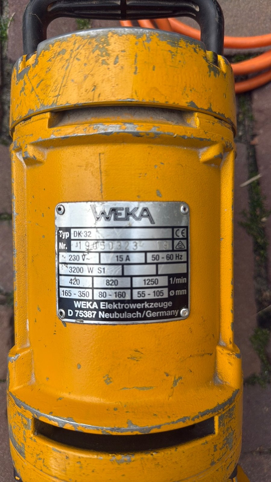 WeKa DK 32, Ophalen, Gebruikt