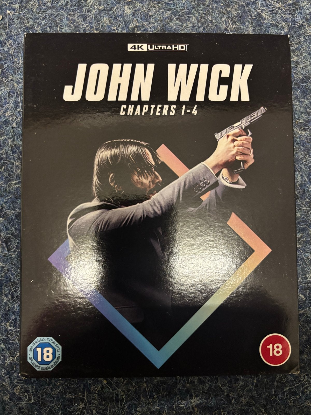 John Wick Chapters 1-4 4K Ultra HD Boxset, Cd's en Dvd's, Blu-ray, Zo goed als nieuw, Boxset, Ophalen of Verzenden