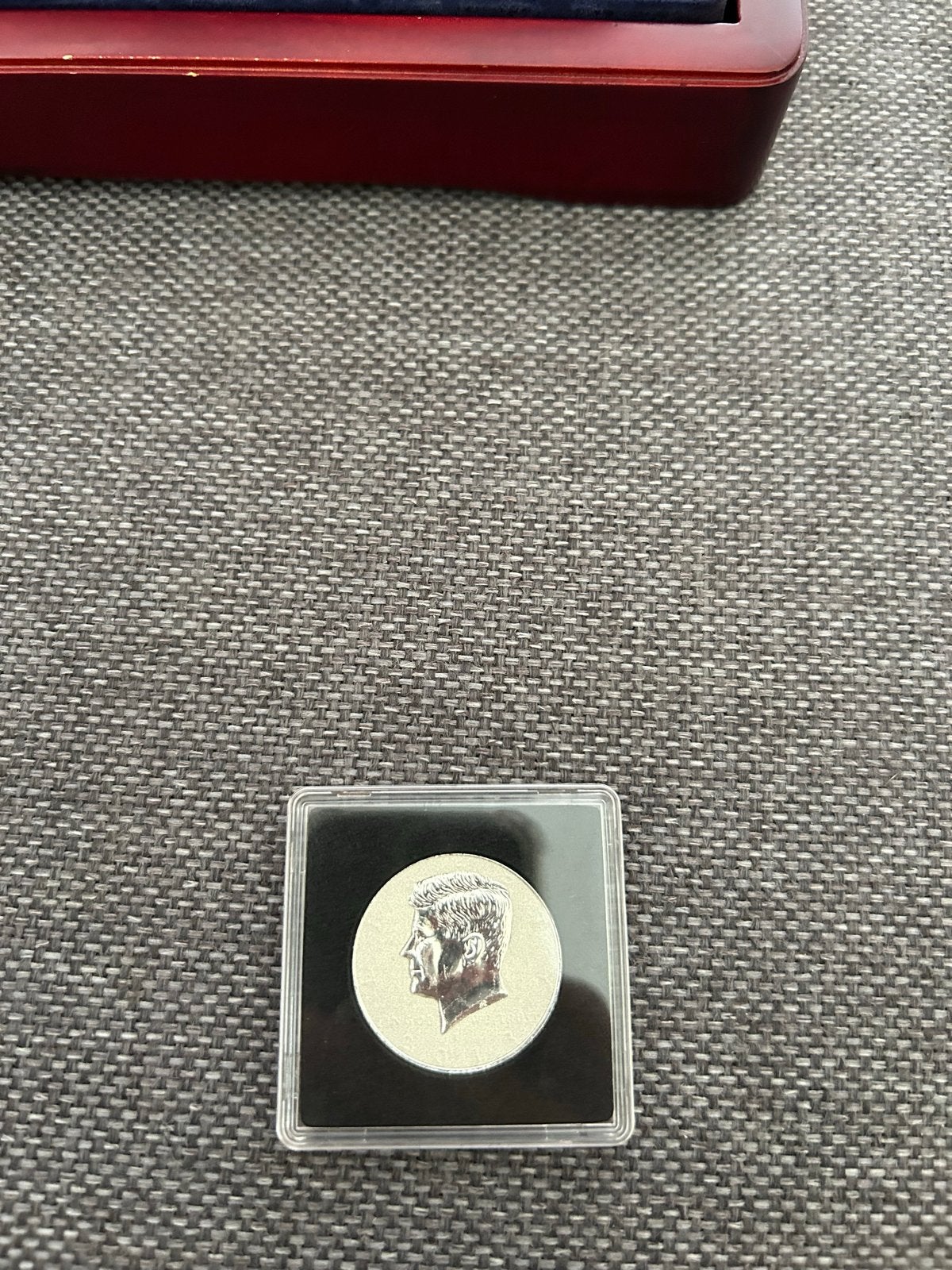 Kennedy Half Dollar munt in capsule, Ophalen of Verzenden, Losse munt