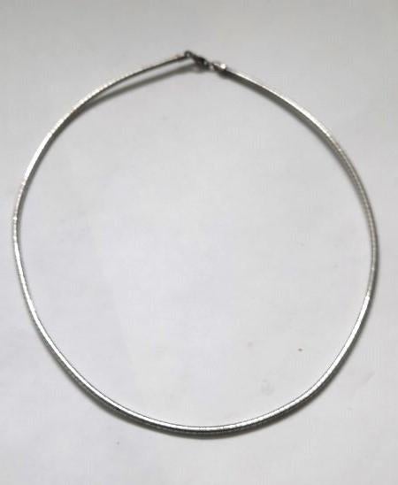 Prachtig Italiaans zilveren Omega Collier, spang, Italy 925, Ophalen, Zo goed als nieuw, Zilver, Zilver