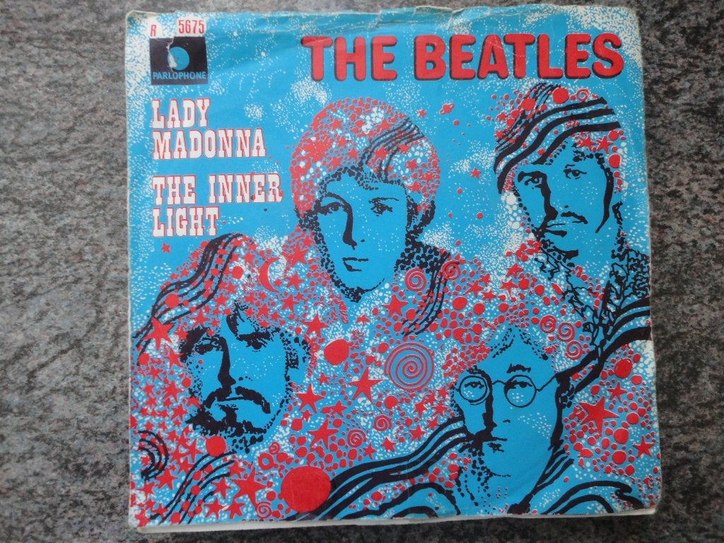 The Beatles - Lady Madonna NL 1968 FH, Cd's en Dvd's, Vinyl Singles, Fotohoes, Ophalen of Verzenden, Gebruikt, Pop