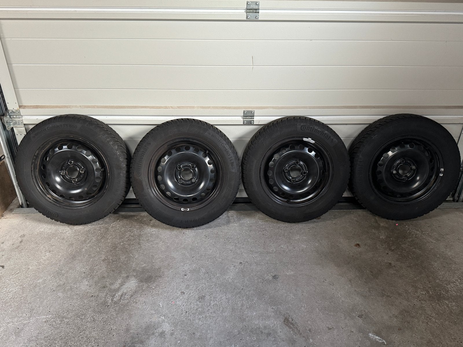 Continental Winterbanden op stalen velg seat Mii, Auto-onderdelen, Ophalen, 14 inch, Gebruikt, Banden en Velgen
