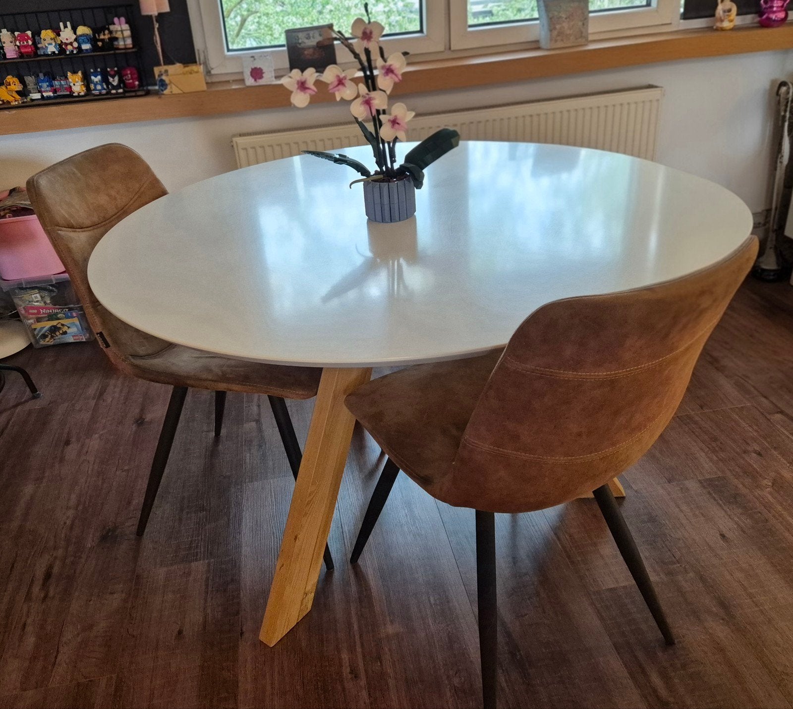 Ronde eettafel., Ophalen, Gebruikt, Rond, Vier personen