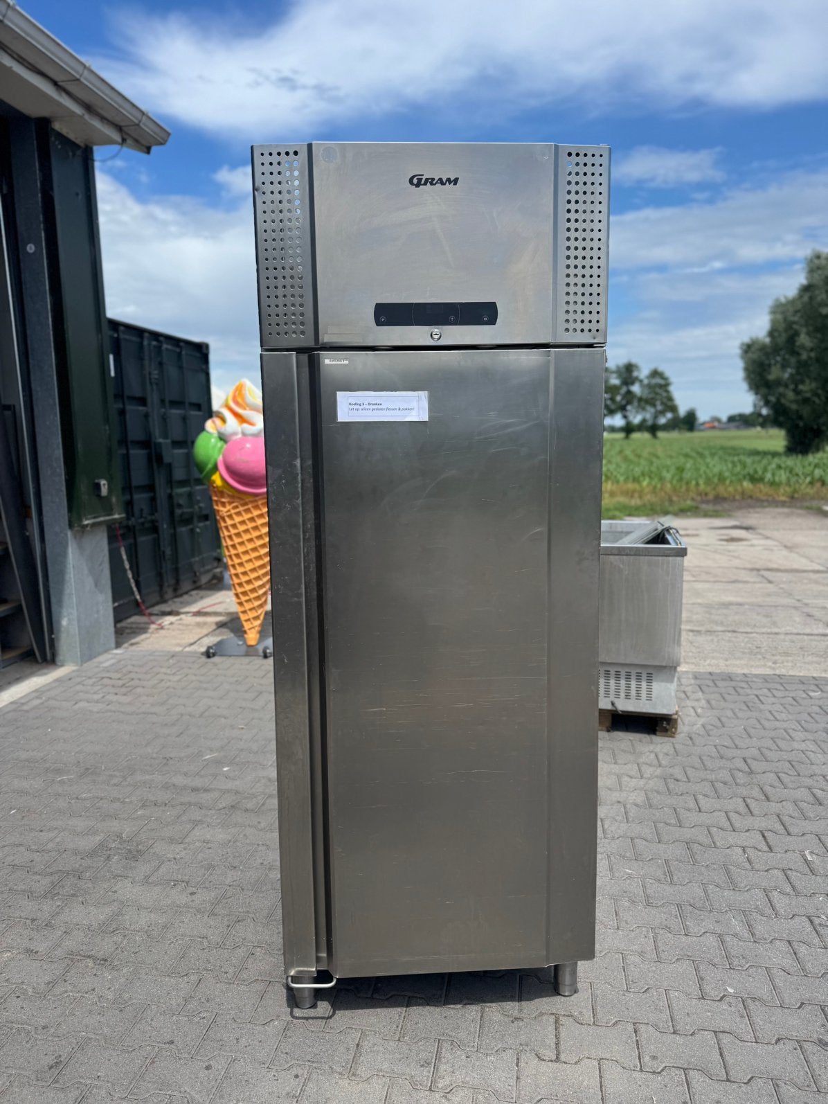 TE KOOP: Gram Professionele Horeca Koelkast – RVS, Ophalen of Verzenden, Koelen en Vriezen