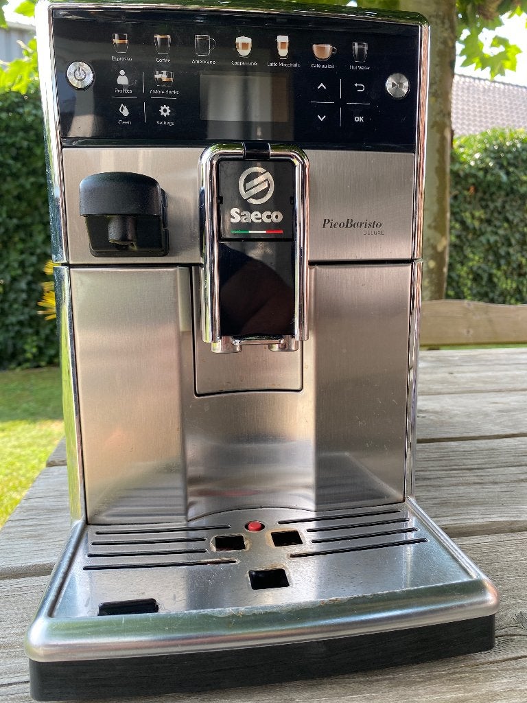 Koffiemachine Saeco pico barista DELUXE, Ophalen, Gebruikt, Koffiemachine, Koffiebonen
