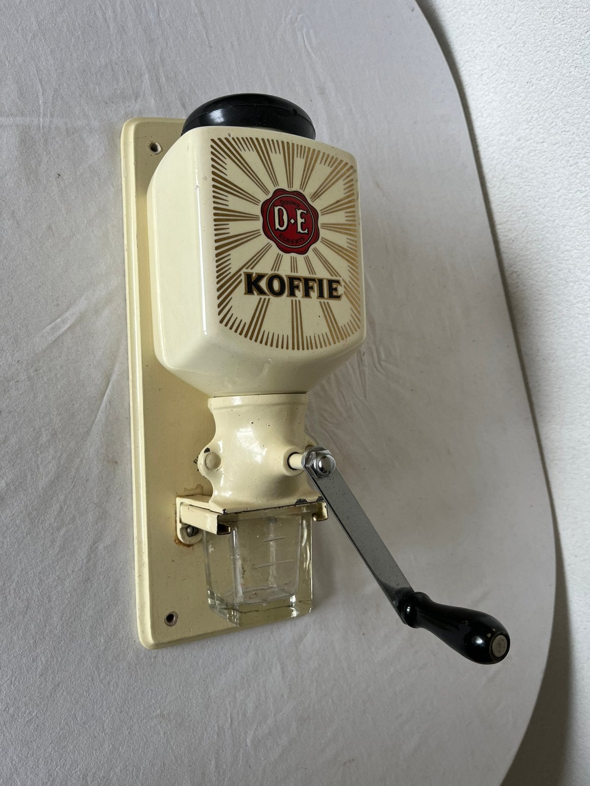 Vintage Douwe Egberts D.E. Wandkoffiemolen Koffiemolen DE, Ophalen of Verzenden