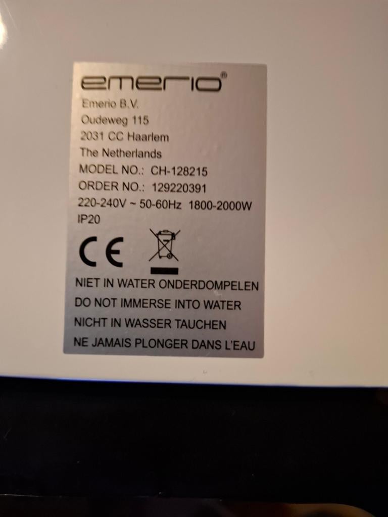 Convector kachel ·, Ophalen, Overige soorten, Elektrisch, Zo goed als nieuw