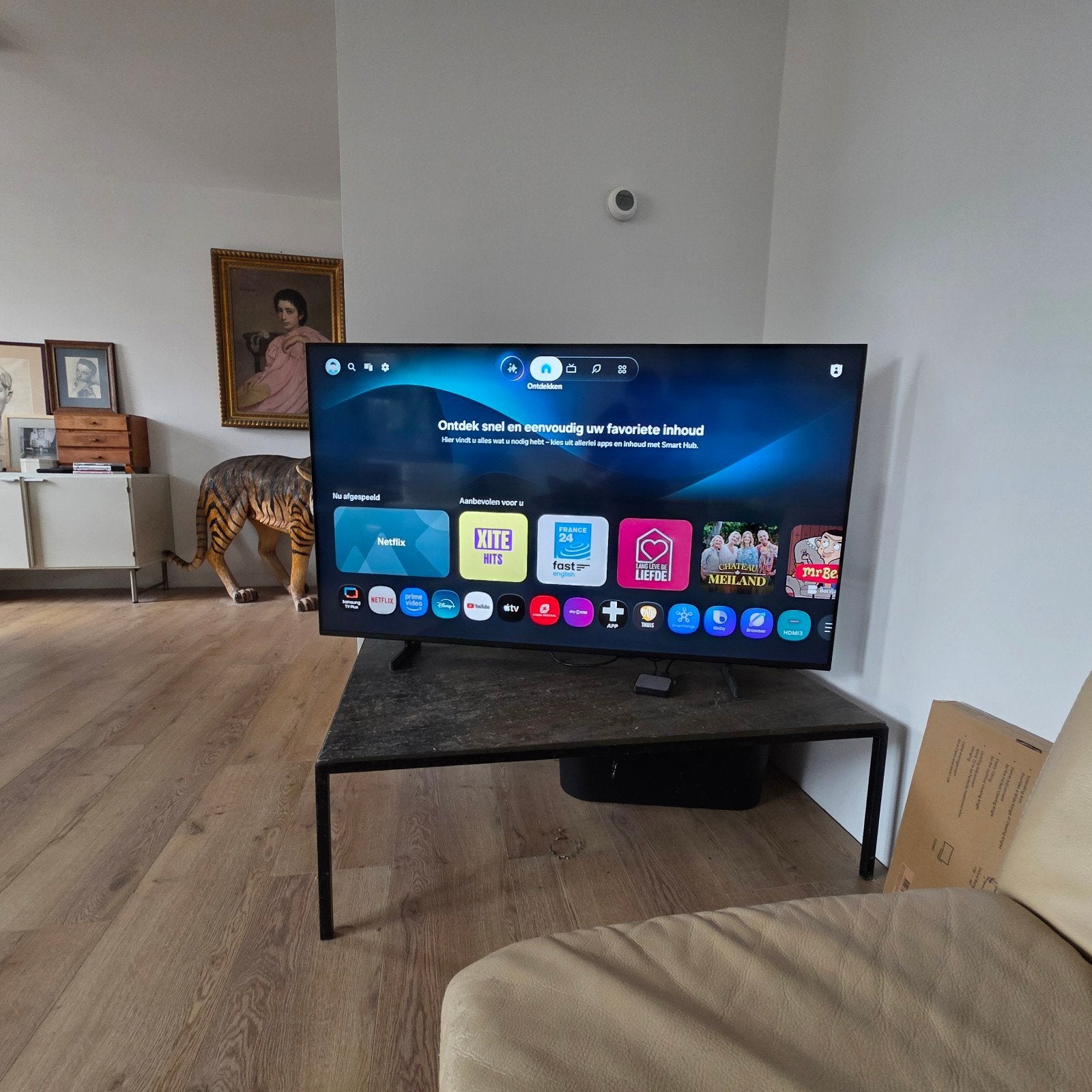 Samsung Smart TV 55 inch, Ophalen, 50 Hz, Zo goed als nieuw, Samsung