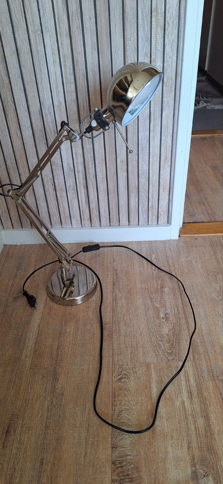 IKEA FORSÅ bureaulamp, verstelbaar, zilverkleurig, Ophalen, Gebruikt, Metaal, Minder dan 50 cm