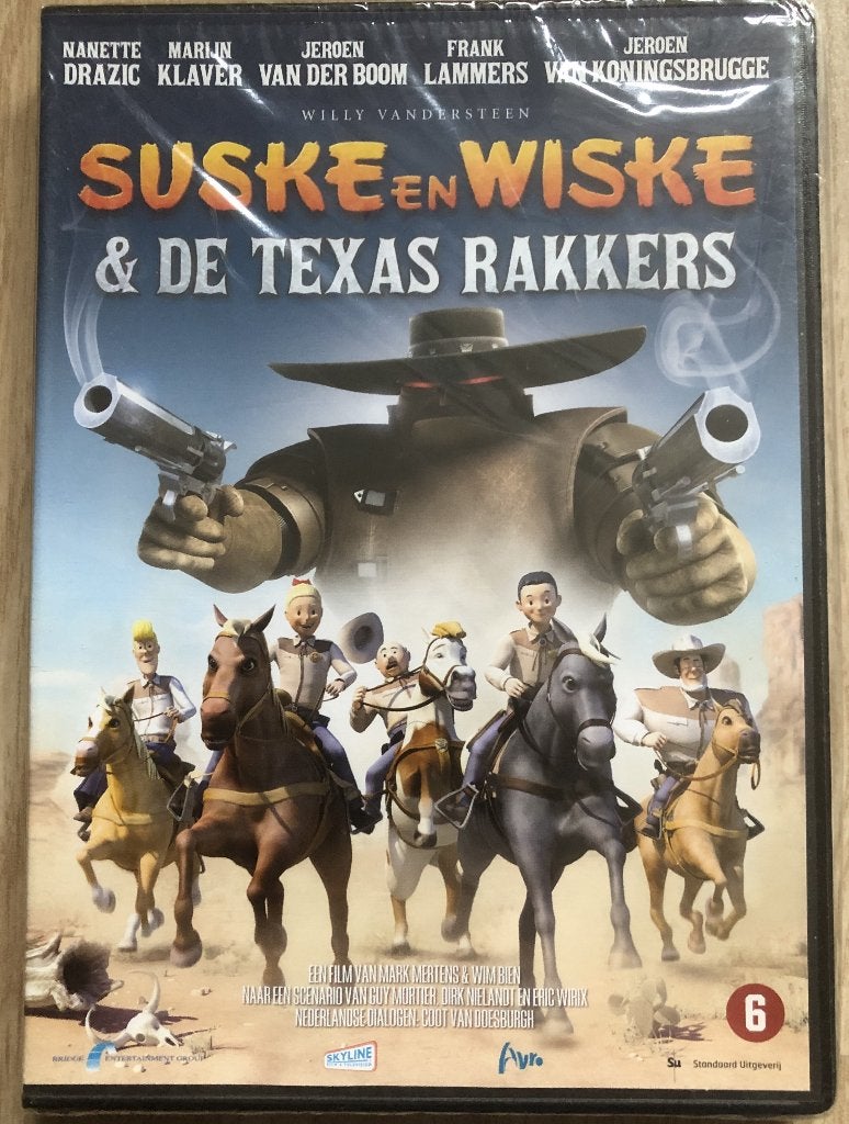 SUSKE EN WISKE & DE TEXAS RAKKERS - DVD - NIEUW IN SEAL, Ophalen of Verzenden, Suske en Wiske, Nieuw, Gebruiksvoorwerp