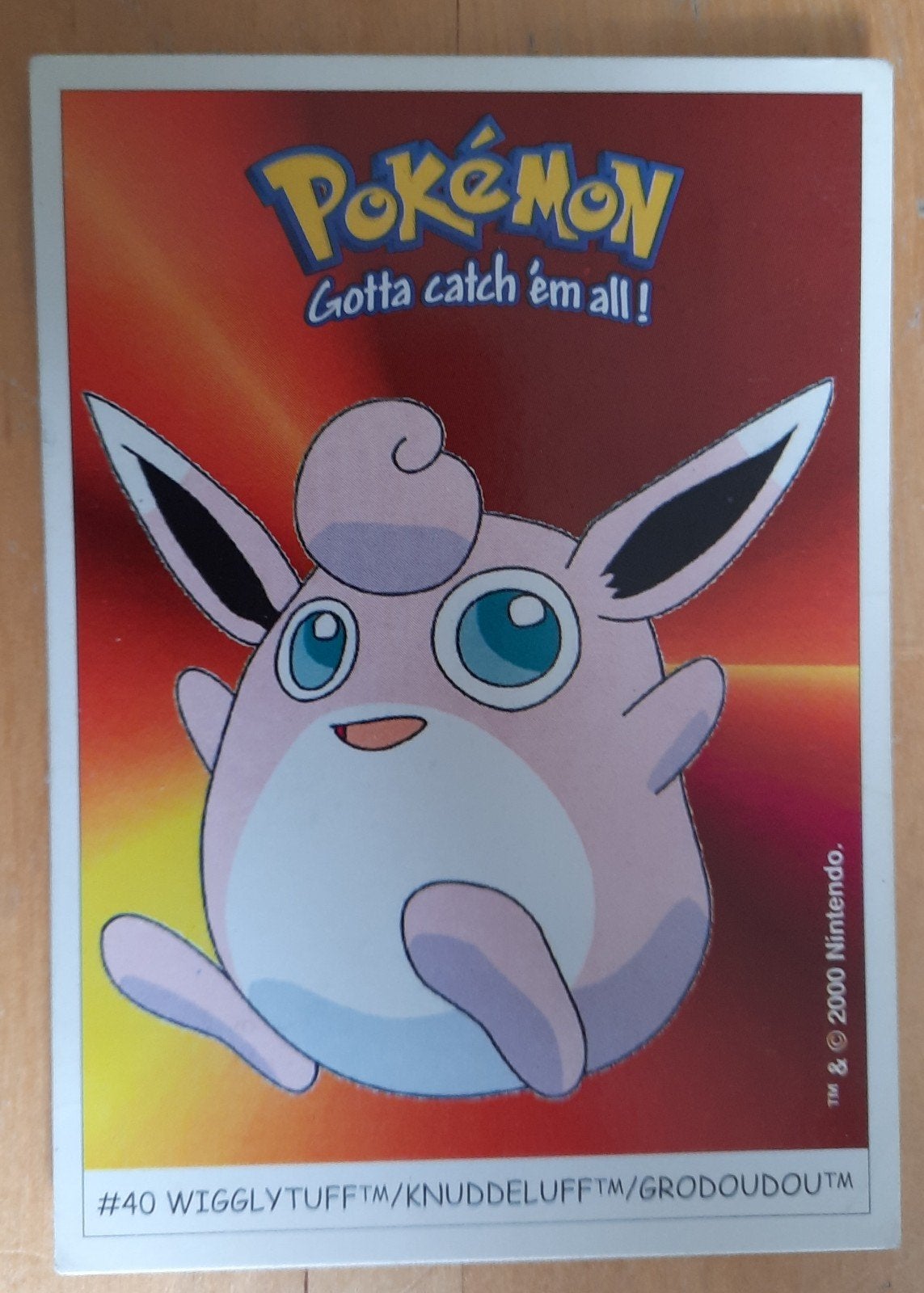 Wigglytuff Pokémon Sticker Dunkin Boomer 2000 #40, Hobby en Vrije tijd, Verzamelkaartspellen | Pokémon, Ophalen of Verzenden, Nieuw