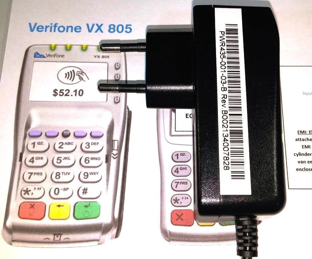 Verifone pwr435-001-03-B 9V 1A Adapter CWT 2ACA009E EU P400+, Ophalen of Verzenden, Zo goed als nieuw