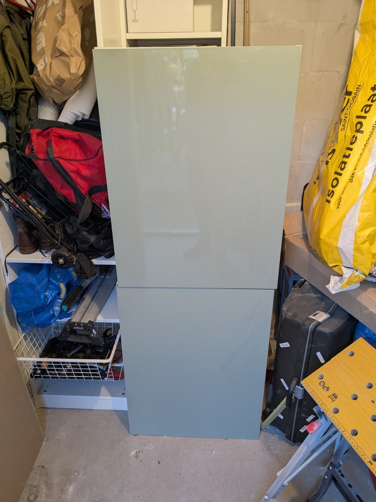 2x Ikea Metod Bovenkasten 80x60cm met Grijsgroene Fronten, Ophalen of Verzenden, Gebruikt