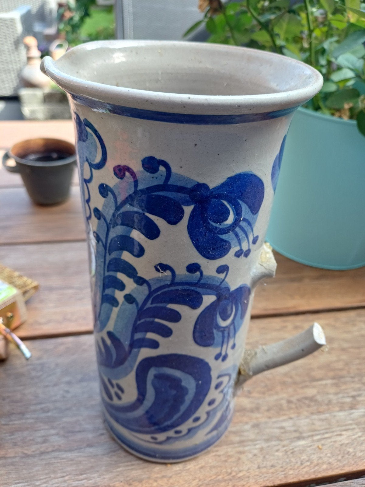 Delfts Blauw Schoonhoven Holland Handmade borden en vaas, Antiek en Kunst, Ophalen