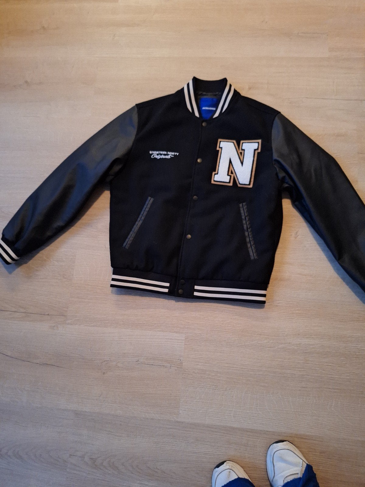 Jack & Jones Originals Varsity Jacket Maat M, Maat 48/50 (M), Zwart, Ophalen of Verzenden, Zo goed als nieuw