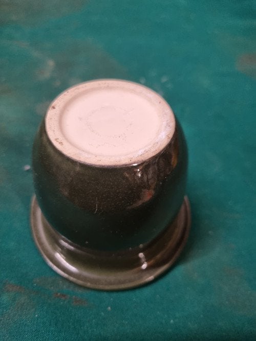 bloempot groen aardewerk klein, Ophalen of Verzenden, 'T Olde Gre-j, Info@toldegrej.nl, Endepoelstraat 20f Didam