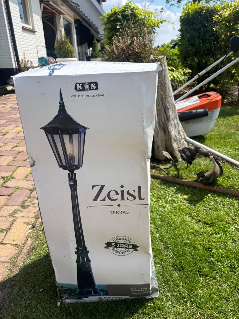 2 Nieuwe K&S Zeist Terras Buitenlantaarns in Doos, Ophalen, Minder dan 50 watt, Staande lamp, Netvoeding