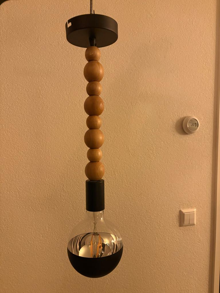 Stoere  hanglamp - Zo goed als nieuw, Ophalen, Zo goed als nieuw, Hout
