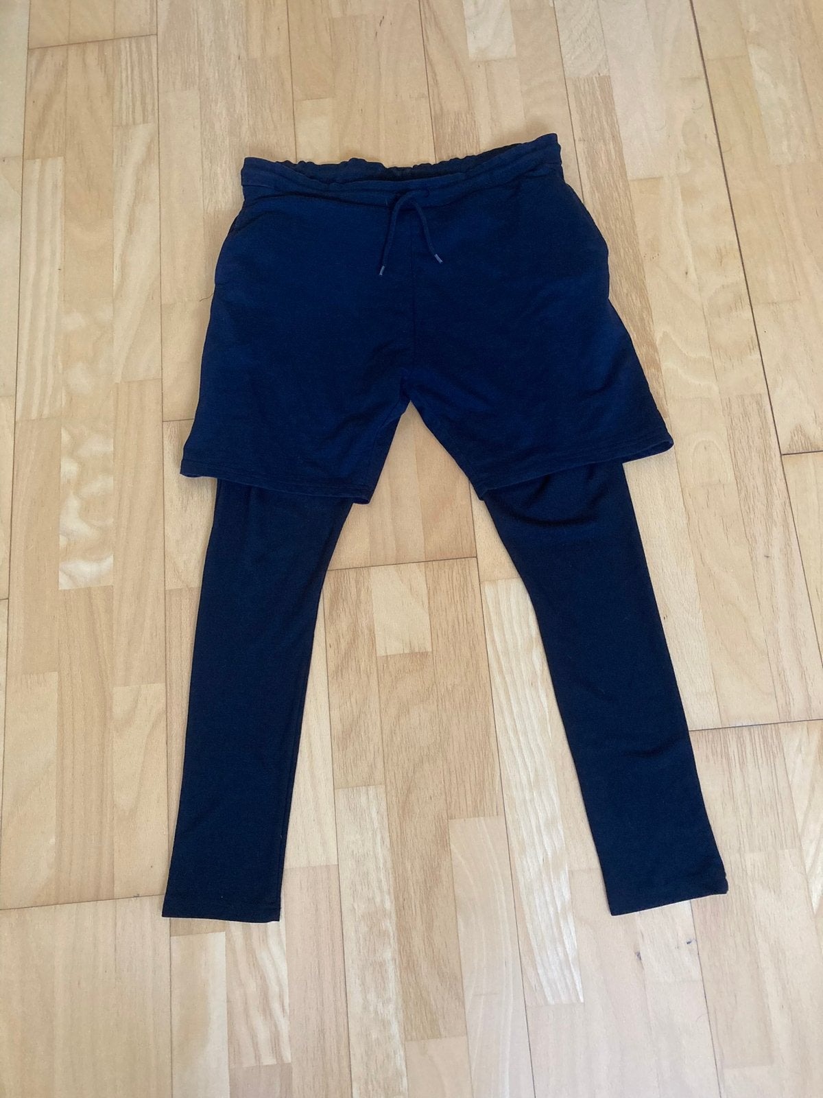 Sportlegging 2 in 1 legging korte broek maat L, Kleding | Heren, Maat 52/54 (L), Zwart, Ophalen of Verzenden, Zo goed als nieuw
