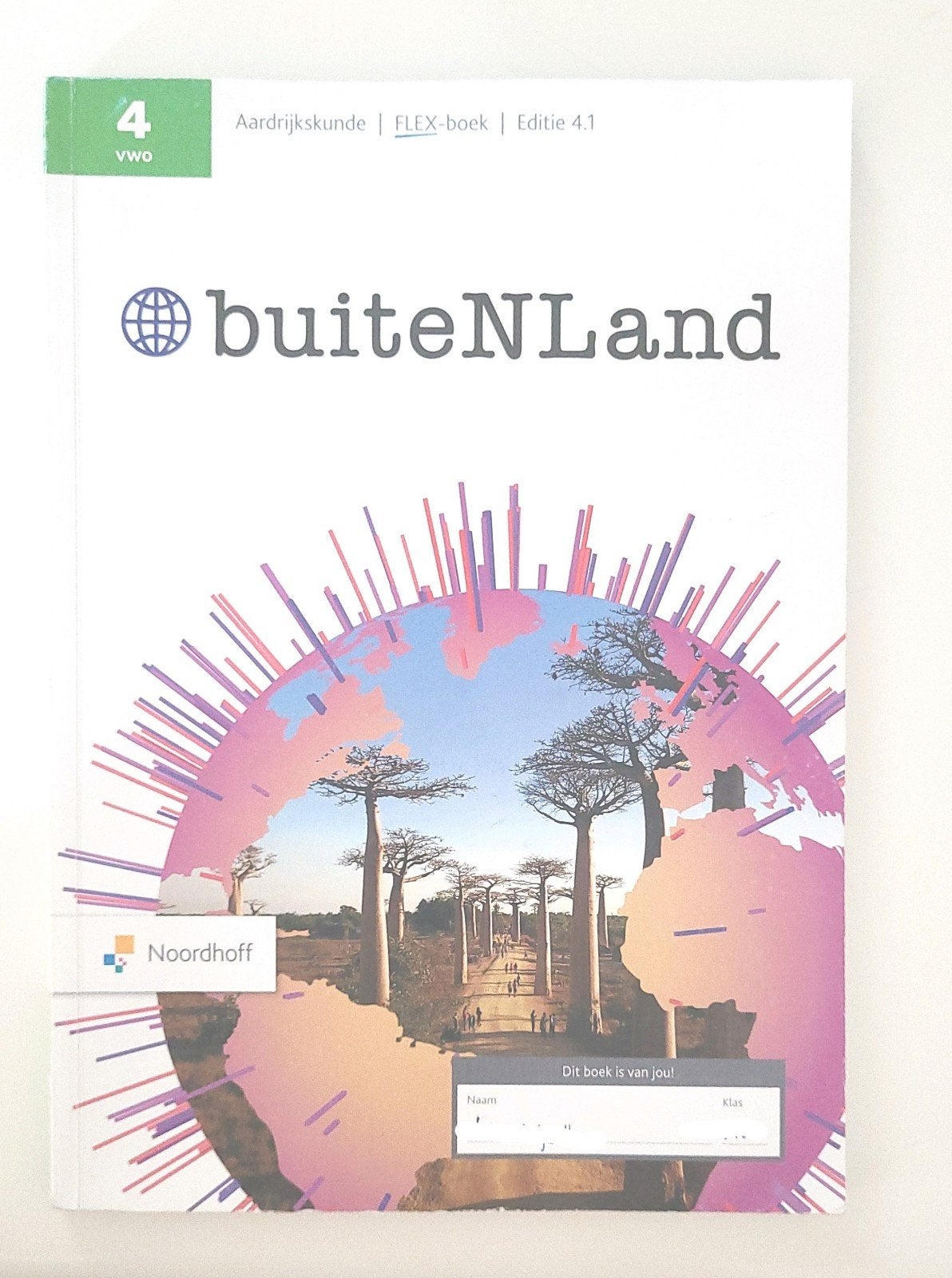 buiteNLand editie 4.1 FLEX VWO 4 aardrijkskunde schoolboek, Boeken, Ophalen, VWO, Noordhoff Uitgevers, Aardrijkskunde