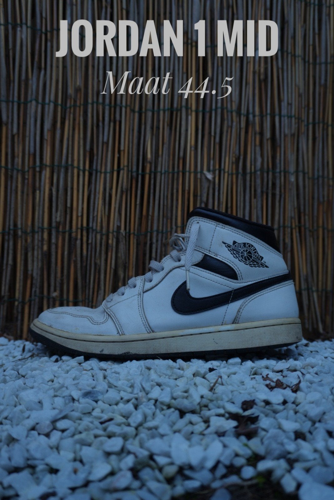 Jordan 1 Mid sneakers - Lichte beschadigingen, Ophalen, Wit, Zo goed als nieuw, Nike Air Jordan